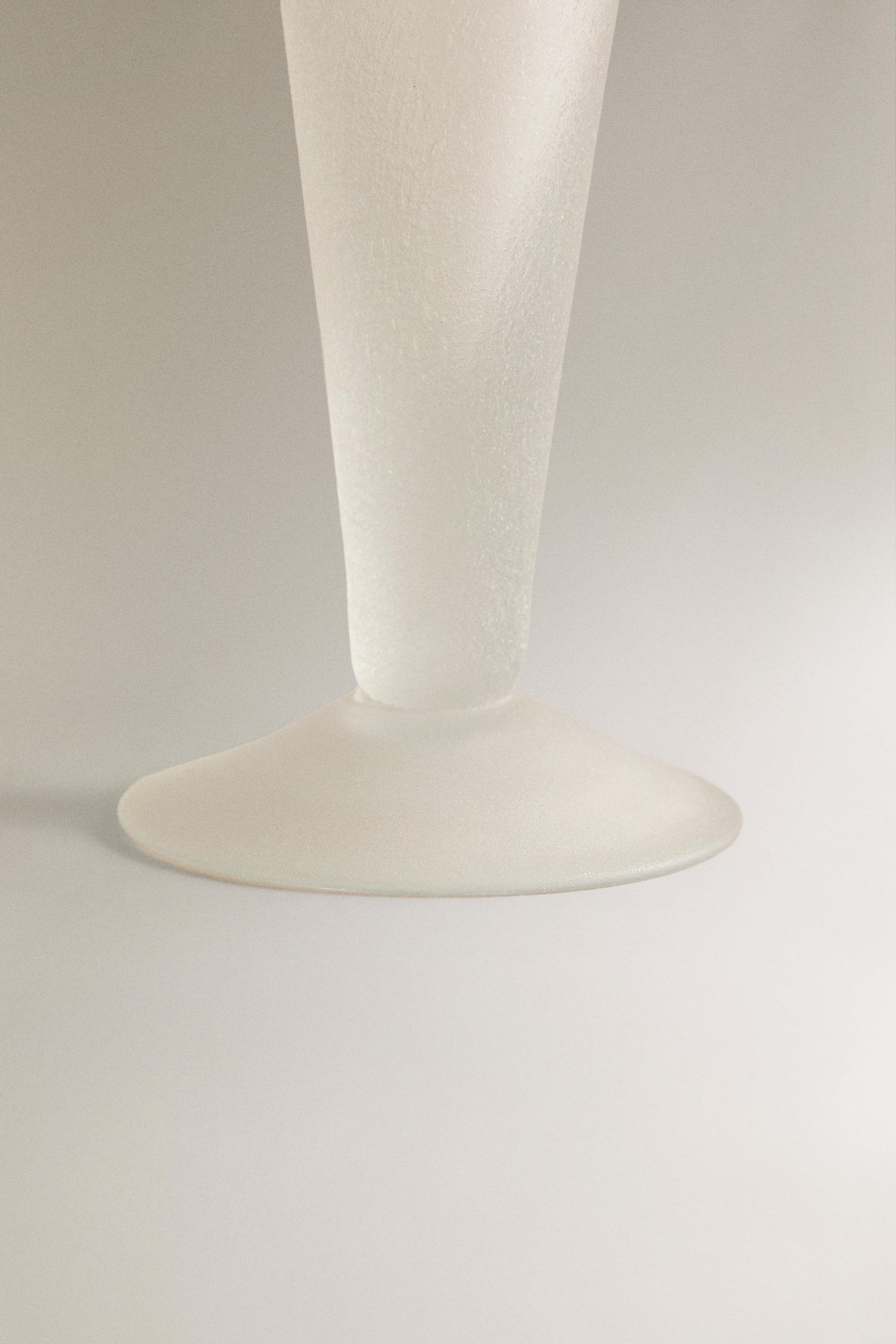 OPAQUE GLASS CANDLESTICK I COLIN KING